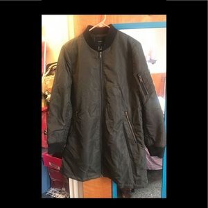 Extended bomber jacket